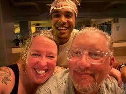 I love this picture of you 🥰 Tyler Bennett with Auntie, Uncle and Logan  Dille 🥰