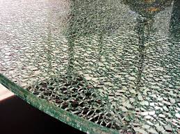 Pin By Ashley Maurer On Home Decor Crackle Glass Laminated Glass Glass Table