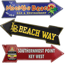 One of the first things you notice when you arrive in key west is the roosters and chickens that roam freely on the streets. 20 X 6 Full Color Embossed Aluminum Arrow Sign Printglobe