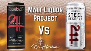 Steel Reserve Comparison Black Vs Silver Malt Liquor Project Beer Review Youtube