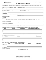 So you get all the protection you get the easily customizable version of our operating agreement template and spend 90 minutes. Delaware Limited Liability Company Order Form Spiegel Utrera