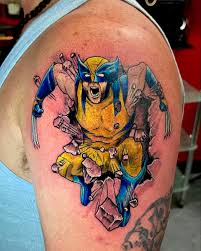 In my world... you're well-regarded. You were an X-Man. Fuck that, you were  THE X-Man. The Wolverine.” I got to do my first Deadpool and Wolverine  tattoo in the comic book style