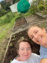 First time dipping into my compost pile this spring. While planting some  rosemary, one handful of compost contained 9 earthworms!