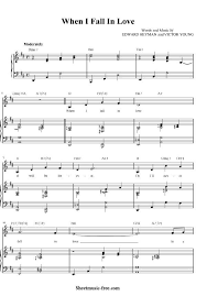 When I Fall In Love Sheet Music Celine Dion Clive Griffin Download When I Fall In Love Piano Sheet Music Free Pdf Sheet Music Reading Music Notes Piano Music