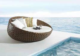 round sunbed outdoor sun lounge contemporary outdoor chairs lounge furniture outdoor chaise lounge