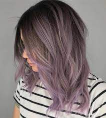 Smokey Lavender Hair Color Summer Hair Inspiration Summer Haircolor Summer Hair Colour Summer Hairstyle Lavender Hair Colors Hair Styles Short Hair Balayage