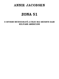 Oferta emag de black friday 2020 va putea fi găsită aici. Annie Jacobsen Zona 51 Pdf