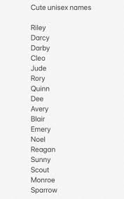 Black And White Kitten Names Unisex Pin By Disliked Ghost On Writing Stuff Unisex Name Cute Names Unisex Baby Names