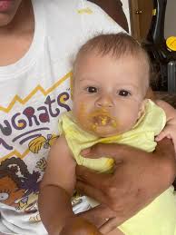 Baby's reaction to eating eggs for the first time?