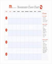 Roommate Chore Chart Template Fresh 10 Sample Chore Chart