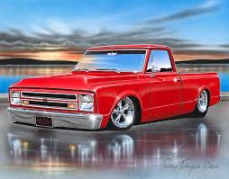 Image result for Light Red 1967 Truck