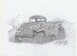 They give the order in which to make the various strokes of the pencil. A Rustic Old Truck Painting By Gerald Griffin