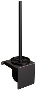 Für die anbringung ohne bohrungen in der wand. Wc Burste Schwarz Matt Wand Burste Technic Toilettenburste Edelstahl Pulverbeschichtet Kunststoff Hange Wc Burste Nord Aqua