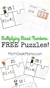 Low Prep Multiplying Fractions Activity Free Mixed Numbers Puzzles Fraction Activities Multiplying Fractions Multiplying Fractions Activities