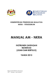 National key result areas kementerian pendidikan malaysia. Manual Am Numerasi Man 2015