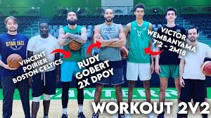 To connect with rudy gobert, join facebook today. Victor Wembanyama 16yo 7 2 Workout W Rudy Gobert Vincent Poirier Boston Celtics 2v2 Workout Youtube
