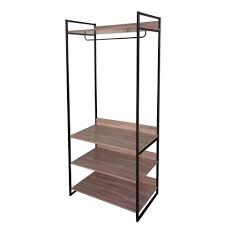 Holz kleiderschrank cranos aus wildeiche. Hti Line Kleiderschrank Begehbarer Kleiderschrank Brick 1 St Pflegeleichte Oberflachen Online Kaufen Otto
