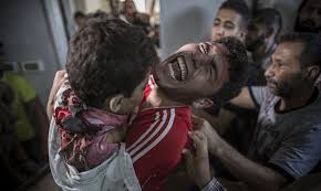 Resultado de imagen de niños destrozados en gaza