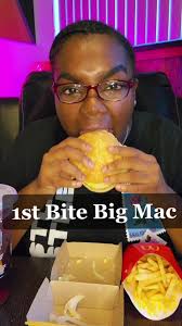 Enjoying a Delicious Big Mac Meal