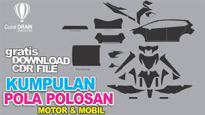 Harap tanya stock terlebih dahulu sebelum order. All Pola Polosan Untuk Keperluan Branding Striping Decal Cutting Belajar Corel Draw Youtube