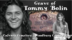 Grave of Rock Guitarist TOMMY BOLIN