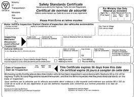 Five years old or more and must have passed a provincial vehicle safety inspection in the previous jurisdiction within the last 90 days. Vehicle Safety Certificate Car Inspection And E Test Classifieds For Jobs Rentals Cars Furniture And Free Stuff