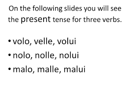 irregular verbs its all about the patterns volo velle