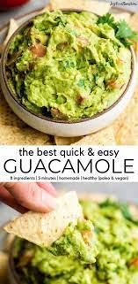 This Quick Easy Guacamole Recipe Is Made With A Handful Of Healthy Ingredients And Is Ready In 5 Guacamole Recipe Easy Best Guacamole Recipe Guacamole Recipe