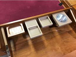Geek Chic Made Great Tabletop Board Game Rpg Miniatures Gaming Tables They Also Had A Great Rail T Geek Chic Table Gaming Table Diy Game Table Accessories