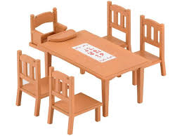Family Table Chairs Sylvanian Families Family Furniture Sylvanian Families Furniture Dining Table