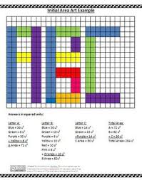 Area Art Project Excel Tutorials Math Projects Excel For Beginners