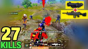 M249 6x Scope No Recoil 27 Kills Solo Vs Squad Pubg Mobile Tacaz Youtube