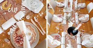 Silvester tisch deko in schwarz weiss gold happy new year 2019. Silvester Ideen In Rosegold Tischdeko Zum Nachstylen Pink Dots Partystore Deko Blog