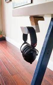 Diy stylish, simple gamer's headphone stand materials: Diy Headphone Hanger Under Desk The Nomad Studio