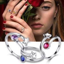 You can learn more about our review process here. Buy Round Crystal Solitaire Birthstone Ring Adjustable Women 925 Sterling Silver Cubic Zirconia Birth Month Open Ring Stackable Statement Rings For Girls Birthstone Wedding Engagement Ring Jewelry Gift Online In Turkey B0893ch6jp
