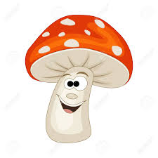 Illustration of seamless pattern with cute colorful cartoon mushrooms with faces and leaves. Cute Cartoon Smiling Mushroom Vector Illustration Isolated Royalty Free Cliparts Vectors And Stock Illustration Image 102641744