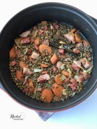 Lentilles Vertes Au Jambon Et Carottes Rachel Cuisine Cuisiner Des Lentilles Rachel Cuisine Legumineuses Recettes