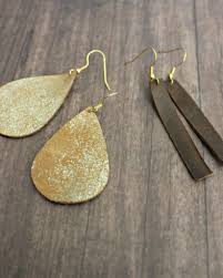 Diy leather triangle dangle earrings. Diy Leather Earrings The Southern Holiday Home