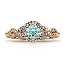 Official Gemify White Gold Aquamarine Ring Beautiful Jewelry Engagement Rings Twisted