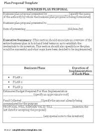 Business Plan Proposal Template Sample Business Templates Business Plan Proposal Free Business Proposal Template Business Proposal Template