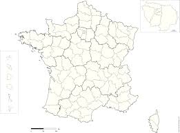 Carte de france vierge en pdf. France Departement Echelle Reg Vierge Cap Carto