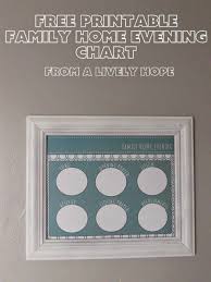 Free Printable Family Home Evening Chart Family Home
