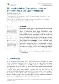 Bitcoins only exist as balances associated with a bitcoin address. Pdf Bitcoin S Blockchain Peer To Peer Network Security Attacks And Countermeasures