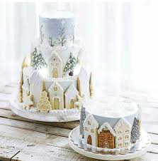 Idee De Gateau Pour Noel Winter Cake Christmas Cake Decorations Xmas Cake