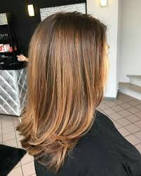 Caramel Caramel Gestuft Haarfarben Haarfarbe Goldbraun Ombre Haare Farben