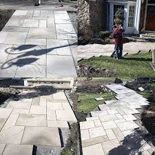 Leaning cypress tree front yard landscaping ideas. Top 50 Best Paver Walkway Ideas Exterior Hardscape Designs Paver Walkway Hardscape Design Walkway Landscaping