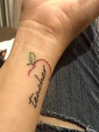 Bite The Bullet Tattoo Kelso Teacher Tattoo 20 Year Anniversary In Education Teachertattoo Appletattoo Redapple Wristtattoo Teacher Tattoos Apple Tattoo Tattoos