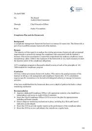 Compliance Framework Memo Memo Writing Technical Writing Memo
