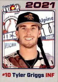 2021 Central Arizona Vaqueros Juco Cards 16 Tyler Griggs Rochester New York  Card