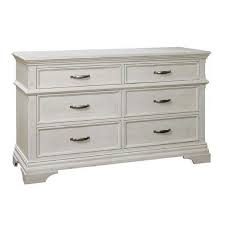 I love the hardware you choose to accent the. Kerrigan 6 Drawer Dresser In Rustic White Specialty Baby Furniture From Stella Baby Child At Sugar Babies